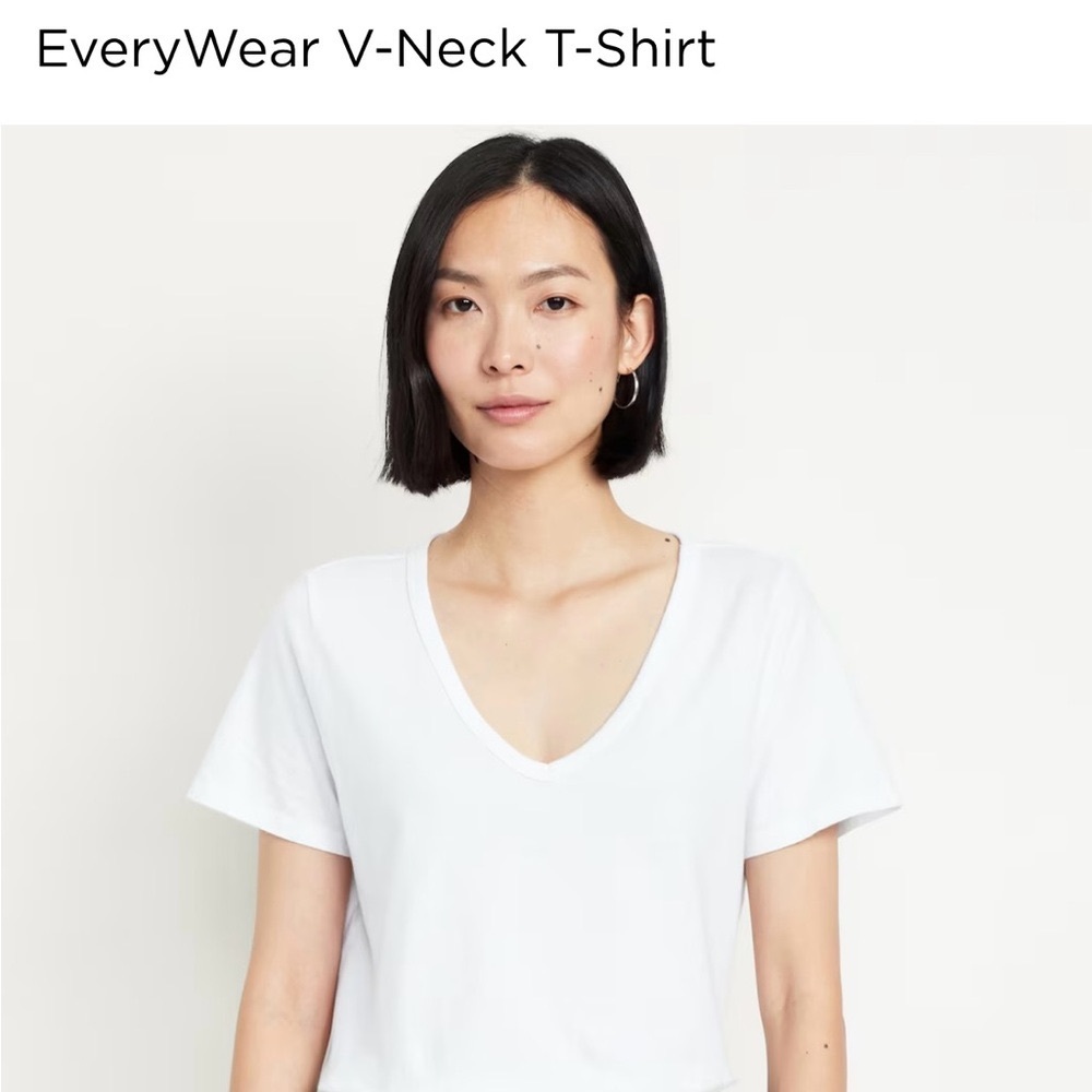 NWT Old Navy 4X Plus Women, Every-Wear, V-neck T-shirt - Picture 7 of 9
